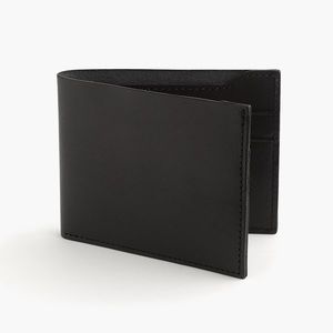 J.Crew Billfold wallet in Italian leather